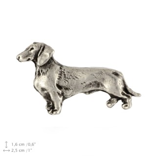 Jamnik szorstkowłosy pin posrebrzony Art-Dog